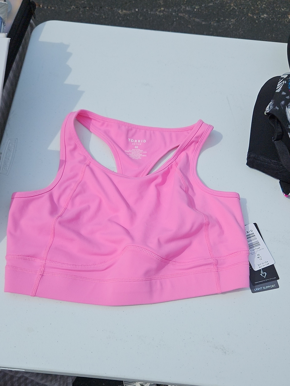 torrid Pink Racerback Light-Support Sports Bra 00
